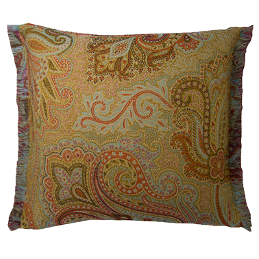 Dragonfly Cushion with Fringe - Fire §