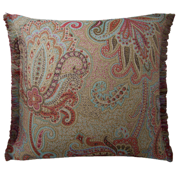 Dragonfly Cushion with Fringe - Sapphire §