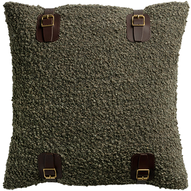 Attenborough Buckle Cushion - Swamp