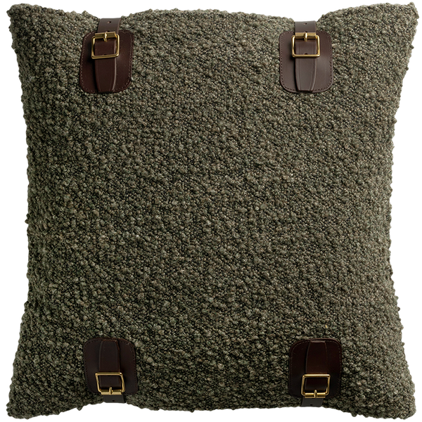 Attenborough Buckle Cushion - Swamp