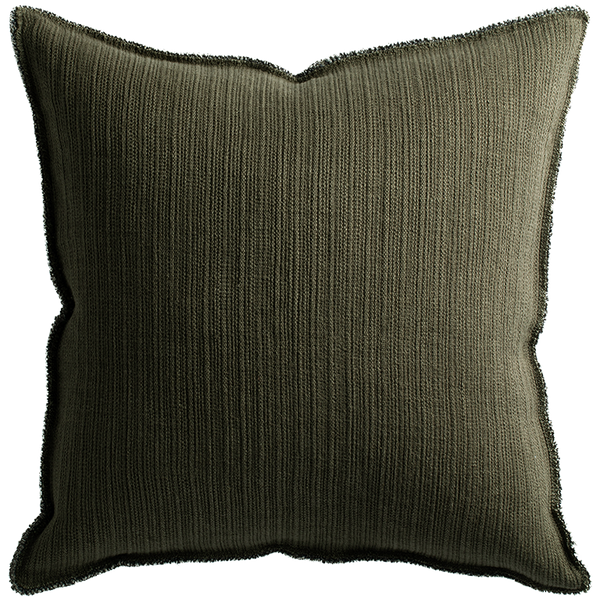 Bison Cushion with Fringe Detail - Wilderness