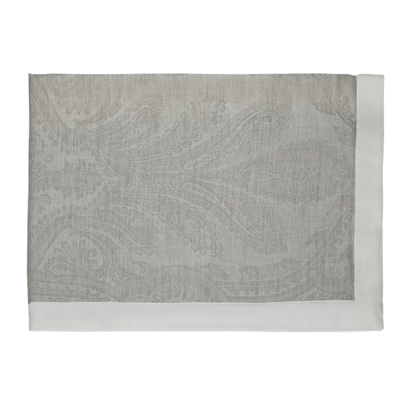 Illusion Cashmere Throw - Ghost/Toile