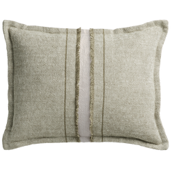 Haiku Cushion with Fringe Detail - Pond