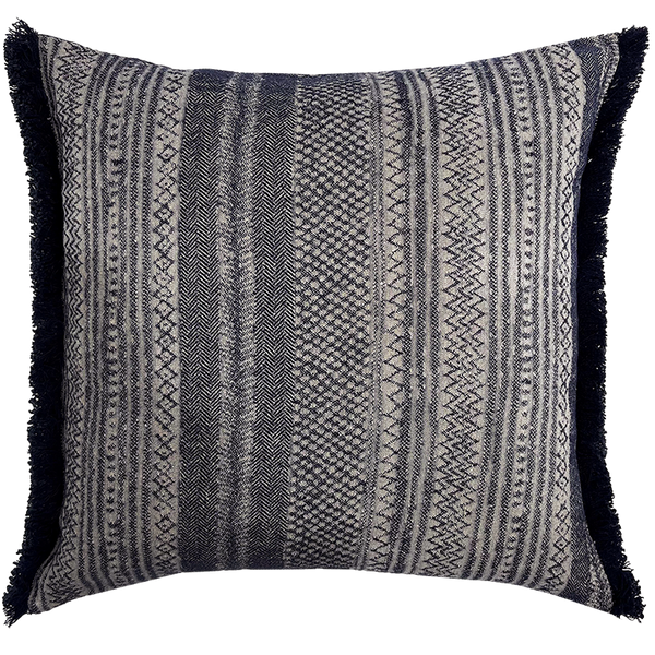 Kalahari Cushion with Fringe Detail - Wildebeest