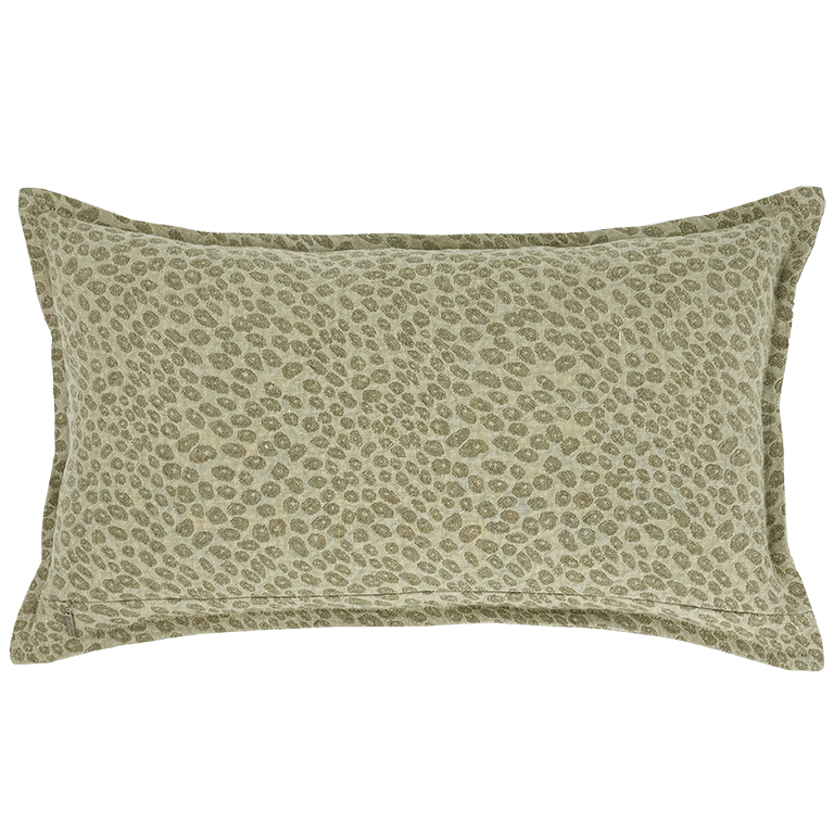 Kanoko Cushion with Flange - Celadon