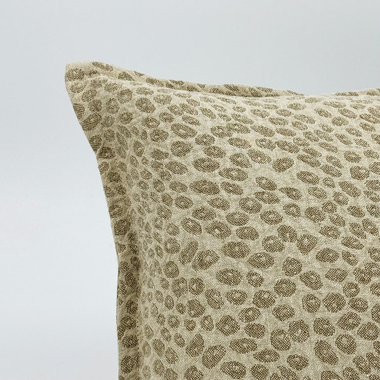 Kanoko Cushion with Flange - Celadon