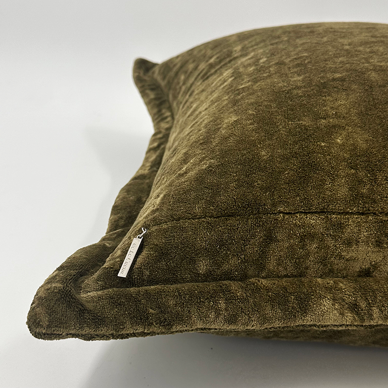 La Bohème Cushion with Self Flange - Nettle