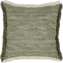 Tatami Cushion with Fringe - Tea