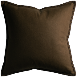 Tosca Cushion with Blanket Stitch - Sable