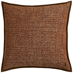 Tribal Linen Cushion with Wool Binding - Earth
