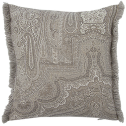 Victoria Cushion with Fringe - Crystal