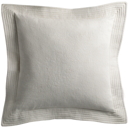 Vintage Cushion with Quilted Detail - Canvas