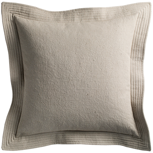 Vintage Cushion with Quilted Detail - Cement